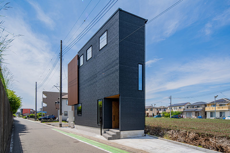 狭山市の注文住宅の外観